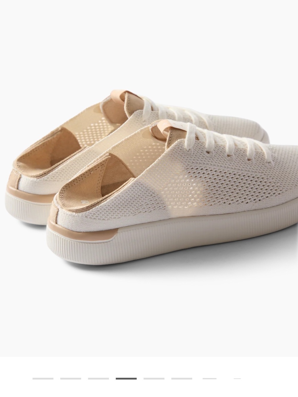 Reef Women’s Cream Knit Lace-Up Sneakers - Picture 2 of 11